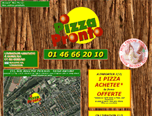 Tablet Screenshot of pizza-pronto-antony.com